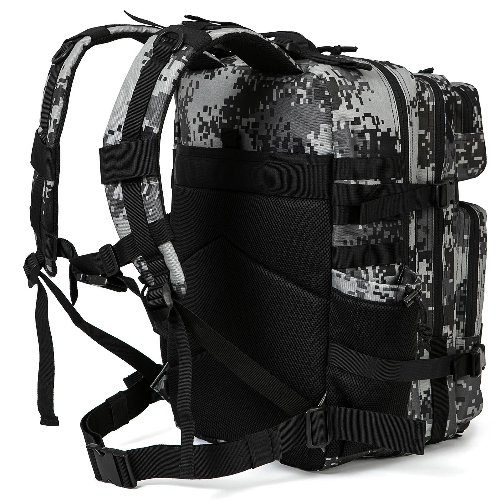 45L Tactical Backpack Outdoor Hiking Survival Rucksack With Bottle Holder 2