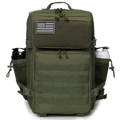 45L Tactical Backpack Outdoor Hiking Survival Rucksack With Bottle Holder 9