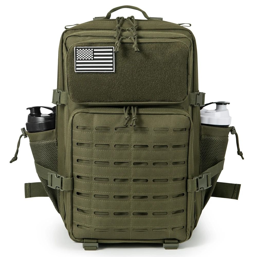 45L Tactical Backpack Outdoor Hiking Survival Rucksack With Bottle Holder 10