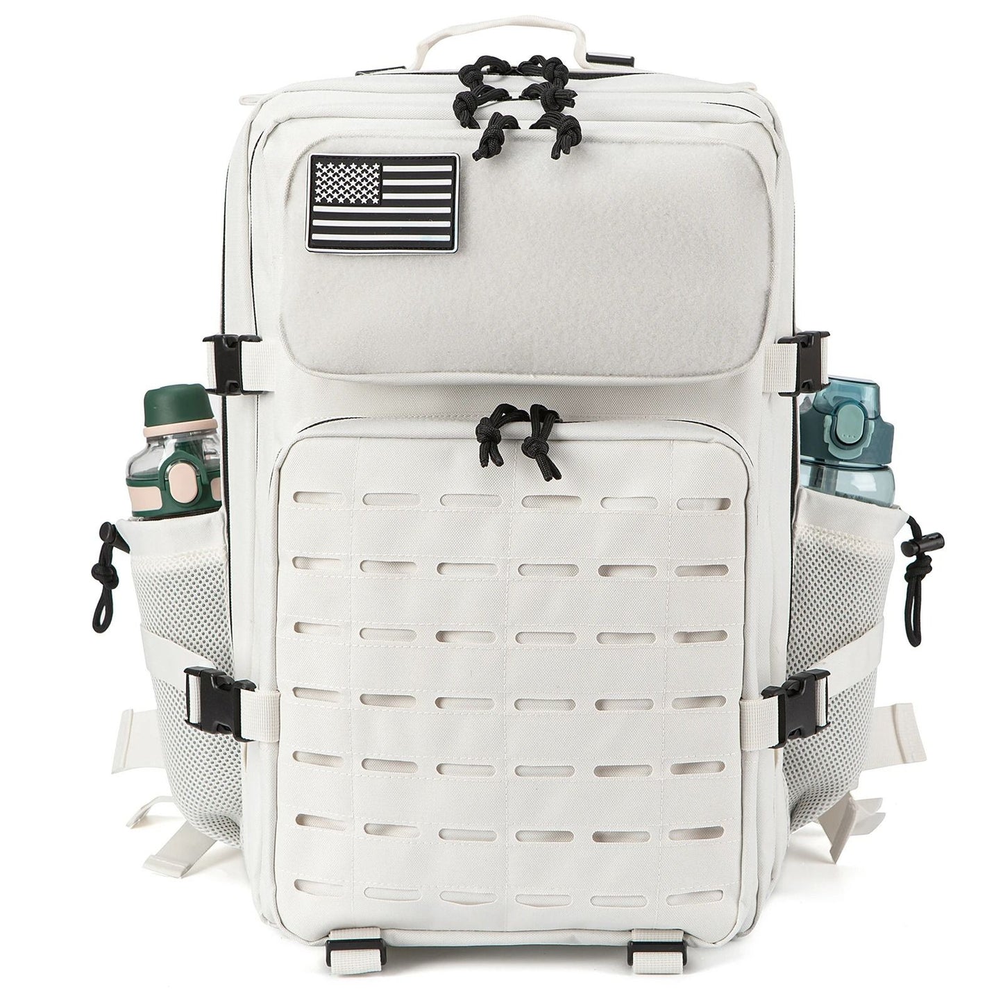 45L Tactical Backpack Outdoor Hiking Survival Rucksack With Bottle Holder 11