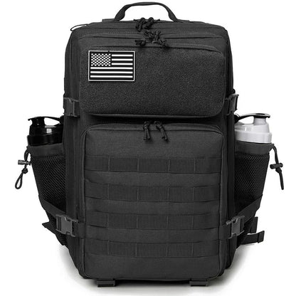 45L Tactical Backpack Outdoor Hiking Survival Rucksack With Bottle Holder 7