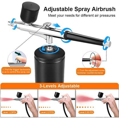 Portable Airbrush With Compressor For Nails Cake And Crafts 3