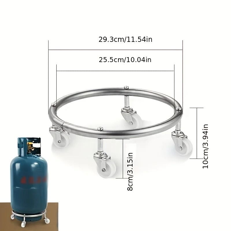 Stainless Steel Mobile Tray With Flexible Casters And Stable Base For Home Use 1