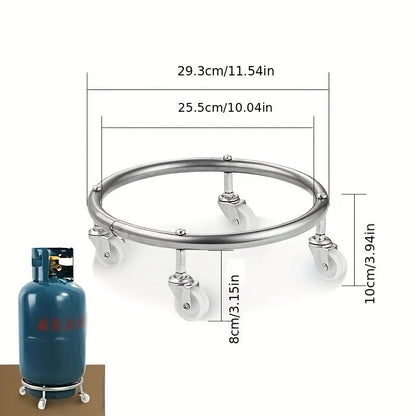 Stainless Steel Mobile Tray With Flexible Casters And Stable Base For Home Use 1