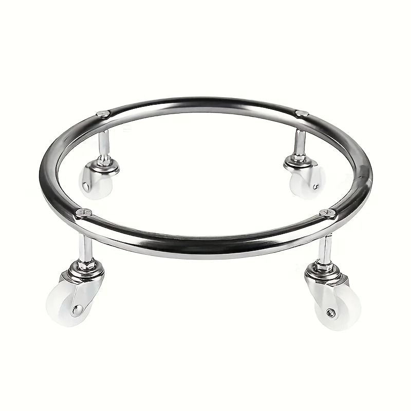 Stainless Steel Mobile Tray With Flexible Casters And Stable Base For Home Use 2