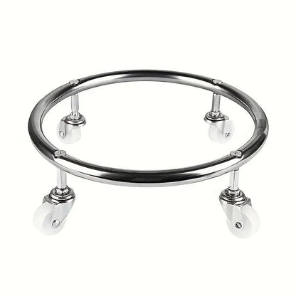 Stainless Steel Mobile Tray With Flexible Casters And Stable Base For Home Use 2