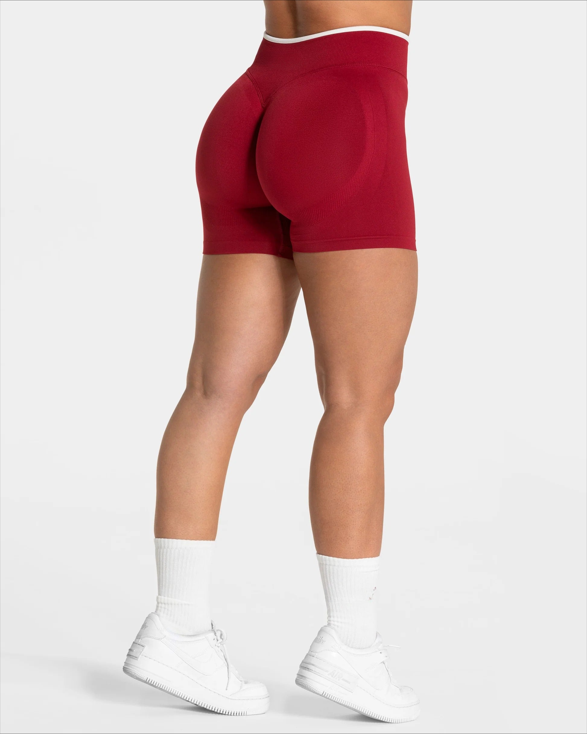 High Waist Sculpting Yoga Shorts Womens Seamless Workout Shorts For Running Gym Hip Lifting Solid W 4