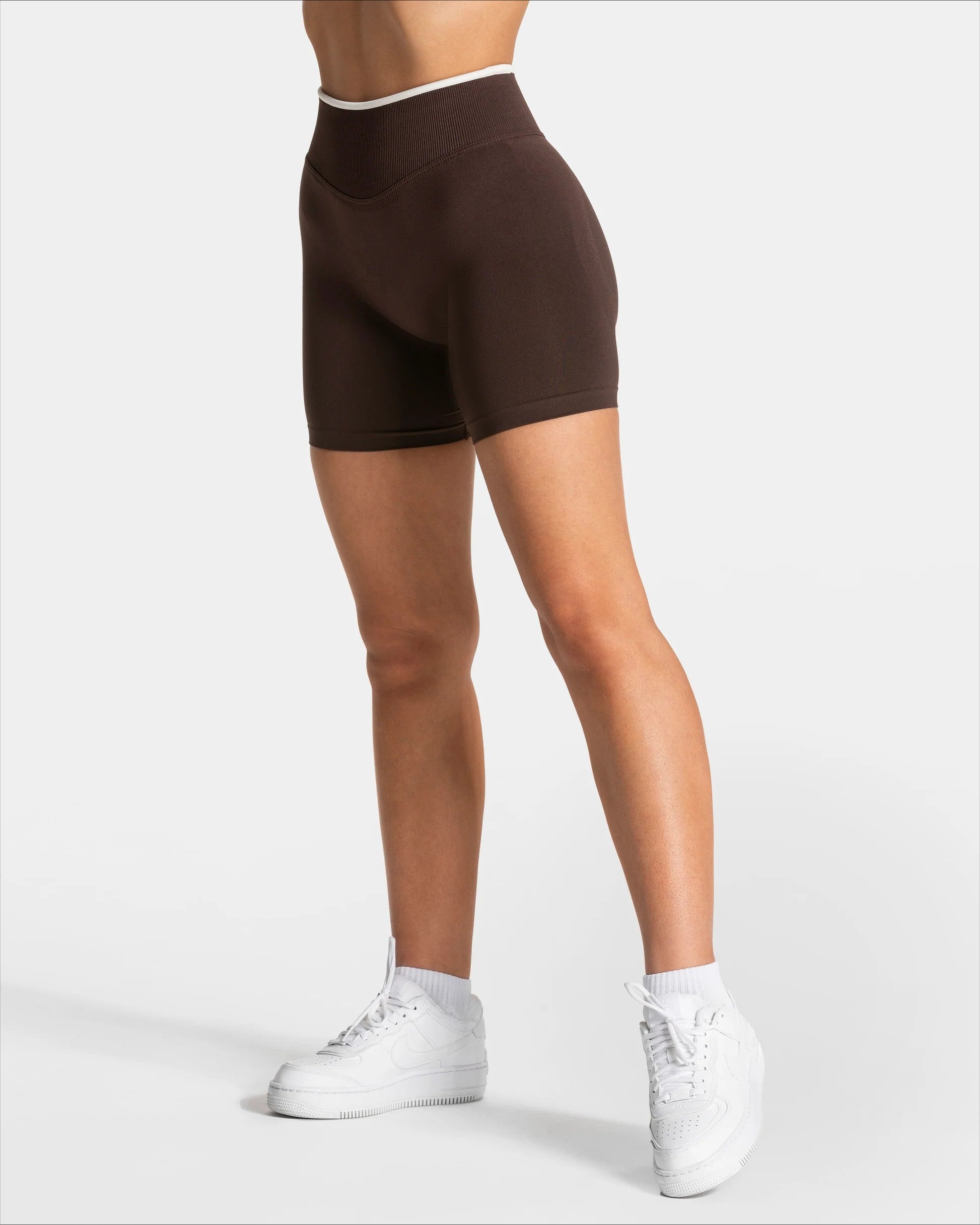 High Waist Sculpting Yoga Shorts Womens Seamless Workout Shorts For Running Gym Hip Lifting Solid W 5