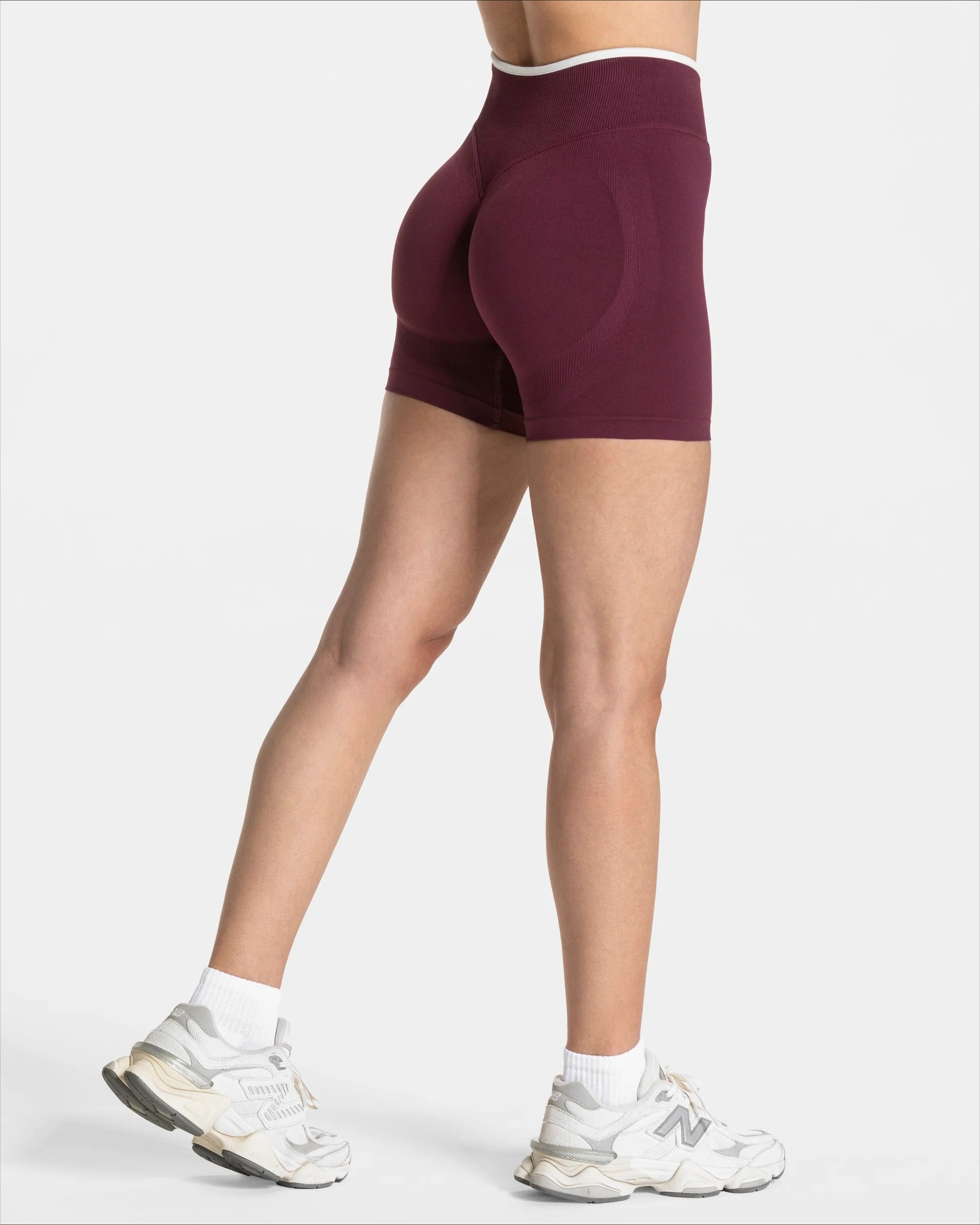 High Waist Sculpting Yoga Shorts Womens Seamless Workout Shorts For Running Gym Hip Lifting Solid W 7