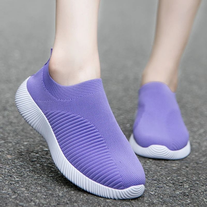 Women Slip On Vulcanized Sneakers With Flat Comfort Sole 9