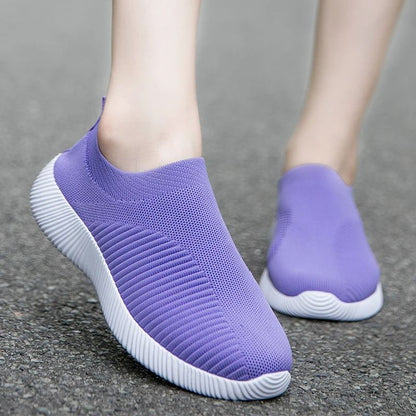 Women Slip On Vulcanized Sneakers With Flat Comfort Sole 9