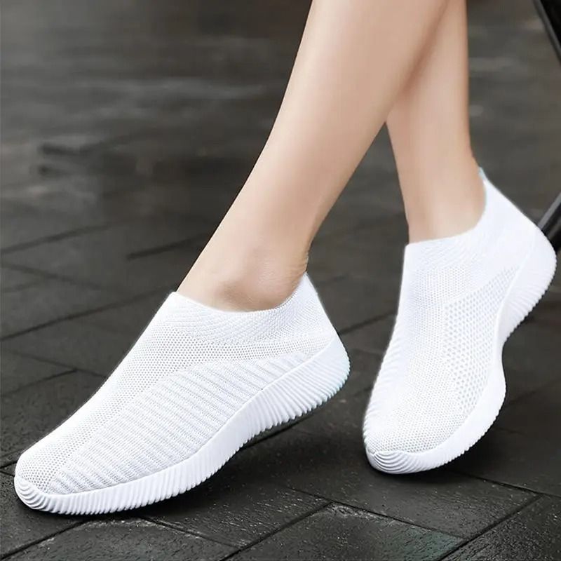 Women Slip On Vulcanized Sneakers With Flat Comfort Sole 10