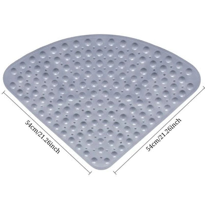 Comfortable Triangle Shower Mat With Non Slip Diamond Design 2
