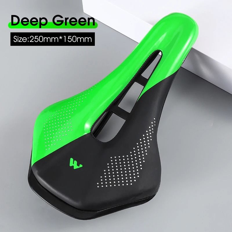 Comfortable Road Bicycle Saddle With Hollow Breathable PU Leather Cushion 12