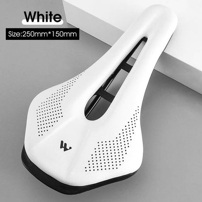 Comfortable Road Bicycle Saddle With Hollow Breathable PU Leather Cushion 7