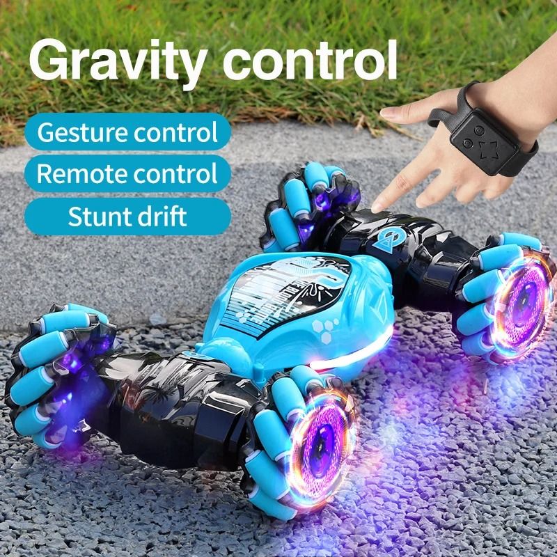 4WD Stunt RC Car Gesture Induction Twist Climbing LED Lights 2
