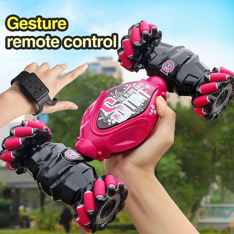 4WD Stunt RC Car Gesture Induction Twist Climbing LED Lights 3