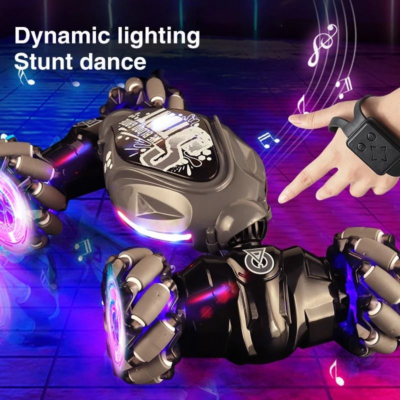 4WD Stunt RC Car Gesture Induction Twist Climbing LED Lights