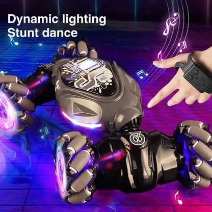 4WD Stunt RC Car Gesture Induction Twist Climbing LED Lights