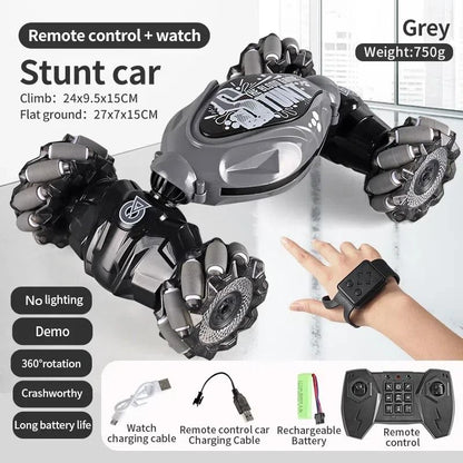 4WD Stunt RC Car Gesture Induction Twist Climbing LED Lights 5