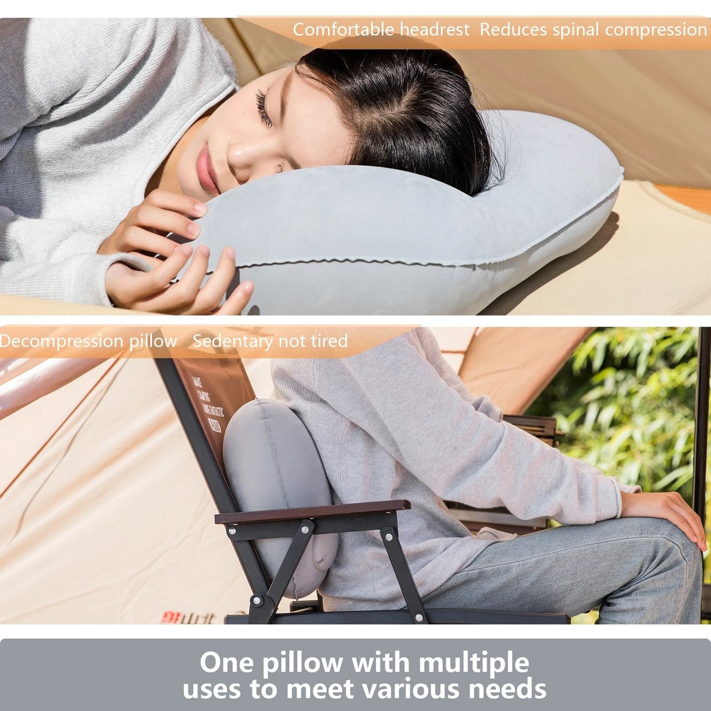 Ultralight Inflatable Travel Pillow For Camping  Hiking 4