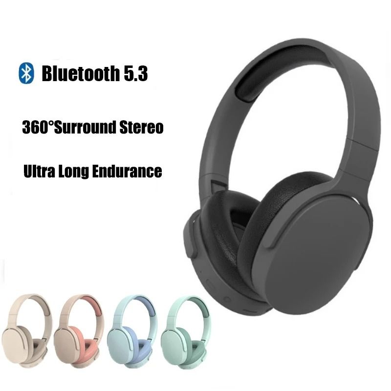 Wireless Bluetooth 5.3 Headphones with Stereo Sound and Microphone