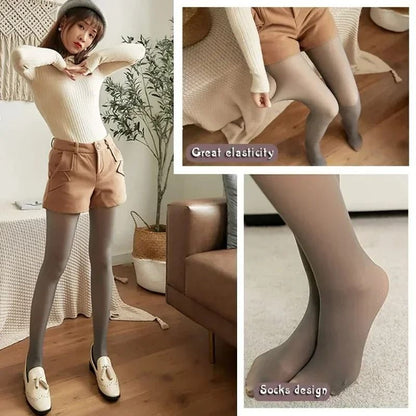 Womens Thermal Fleece Lined Leggings High Waist Insulated Winter Tights 5