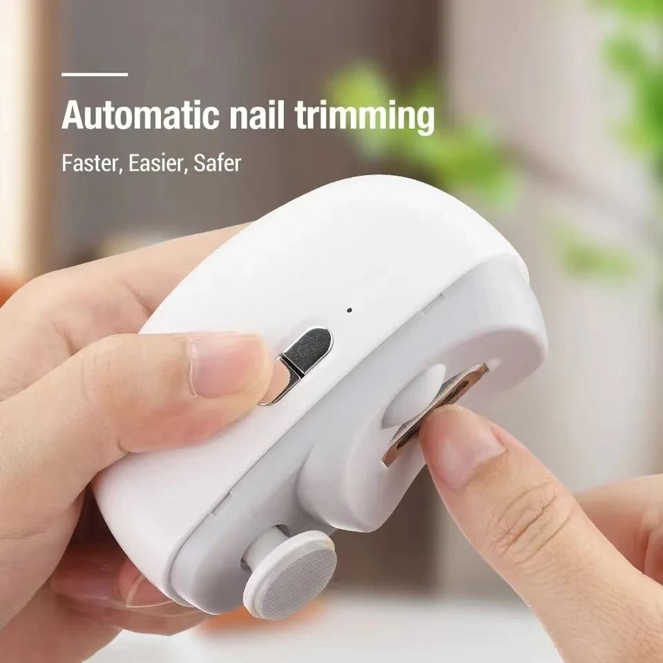 Electric Nail Clipper Grinder 2 In 1 Portable Automatic Nail Trimmer And Polisher 1