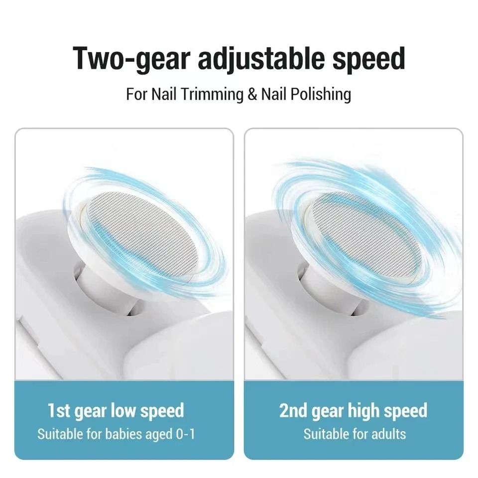 Electric Nail Clipper Grinder 2 In 1 Portable Automatic Nail Trimmer And Polisher 3