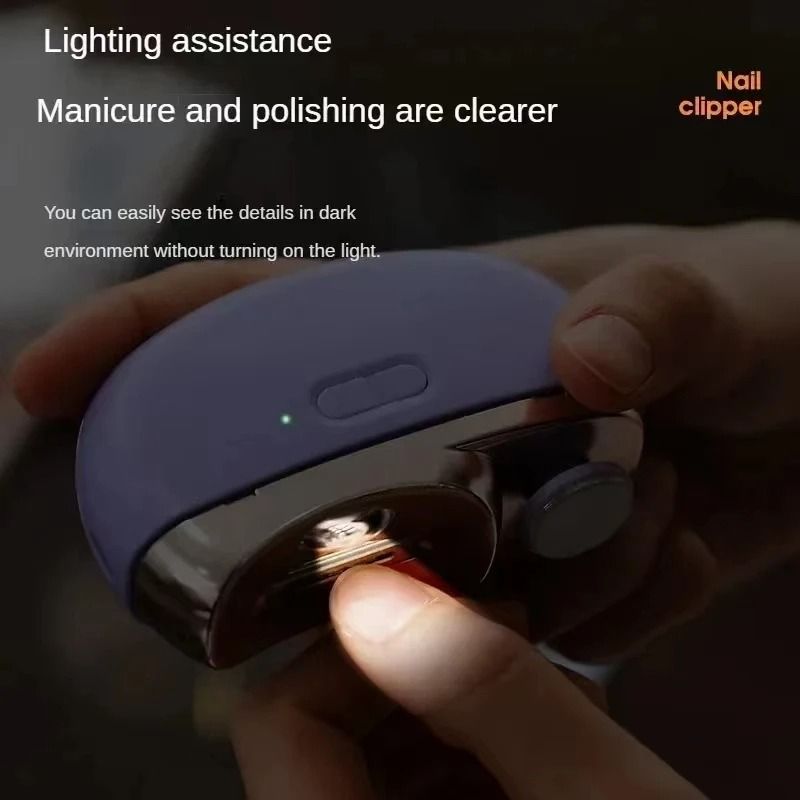 Electric Nail Clipper Grinder 2 In 1 Portable Automatic Nail Trimmer And Polisher 5