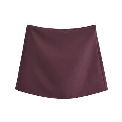 High Waist Skort With BuiltIn Shorts And Side Zipper For Effortless Everyday Confidence 6