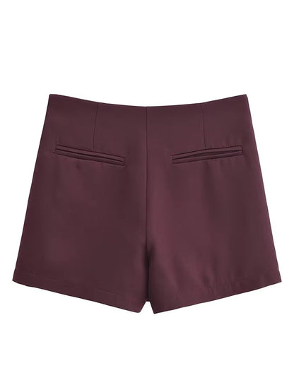 High Waist Skort With BuiltIn Shorts And Side Zipper For Effortless Everyday Confidence 3
