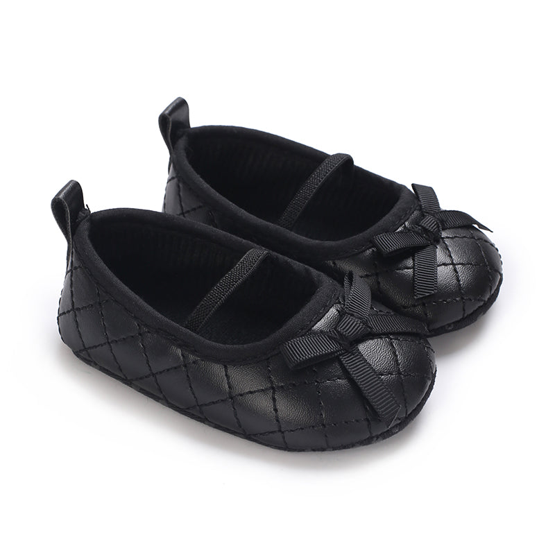 Soft Sole Newborn Baby Mary Jane Ballet Flat Shoes, Classic Bow Baby Shoes for Walking, Non-Slip Toddler & Preschool