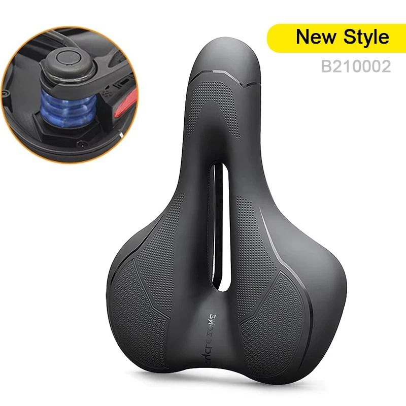 Hollow Breathable Bicycle Saddle With Shock Absorption And Safety Reflector 11
