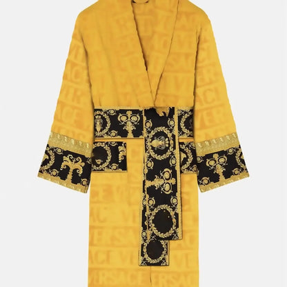 Plush Fleece Bath Robe for Women and Men, Winter Robe with Pockets, Long Sleeve Soft Couples Homewear, Loungewear