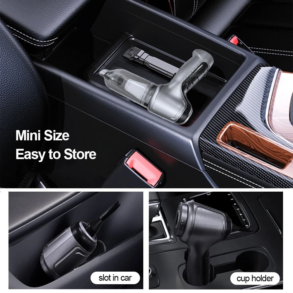 Portable Car Vacuum Cleaner Wireless 95000PA Strong Suction Handheld Vacuum And Blower 5