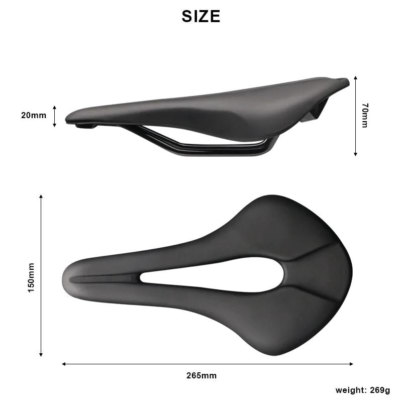 Breathable Hollow Bicycle Saddle PU Leather Soft Comfortable Cushion 5