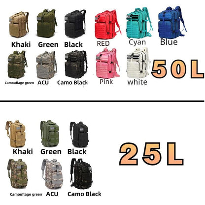 Waterproof Tactical Backpack 25L 50L Outdoor Hiking And Camping Bag 2