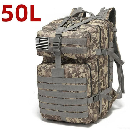 Waterproof Tactical Backpack 25L 50L Outdoor Hiking And Camping Bag 17