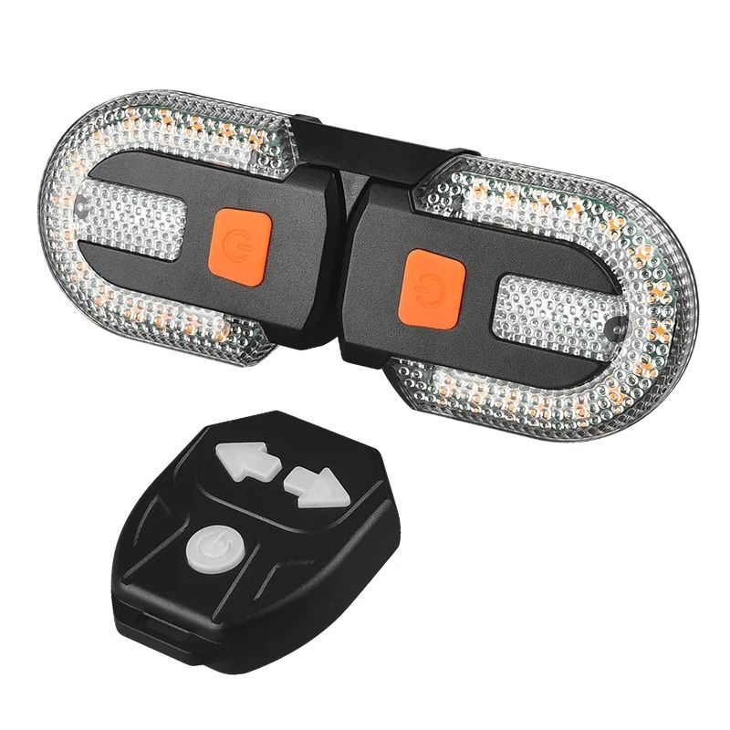Wireless Bicycle Turn Signal Taillight USB Rechargeable With Remote Control 6