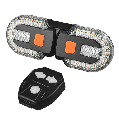 Wireless Bicycle Turn Signal Taillight USB Rechargeable With Remote Control 6