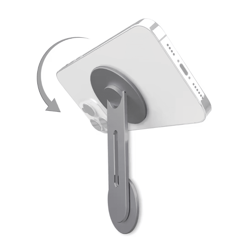 Magnetic Laptop Phone Holder With Adjustable Arm For IPhone And Monitors 2