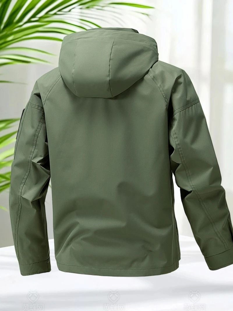 Men Waterproof Softshell Hooded Jacket For Hiking And Camping 5