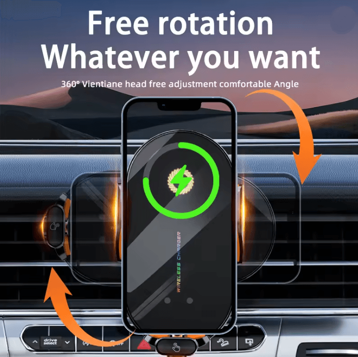 Car Wireless Phone Charger With Automatic Infrared Induction And Fast Charging 2