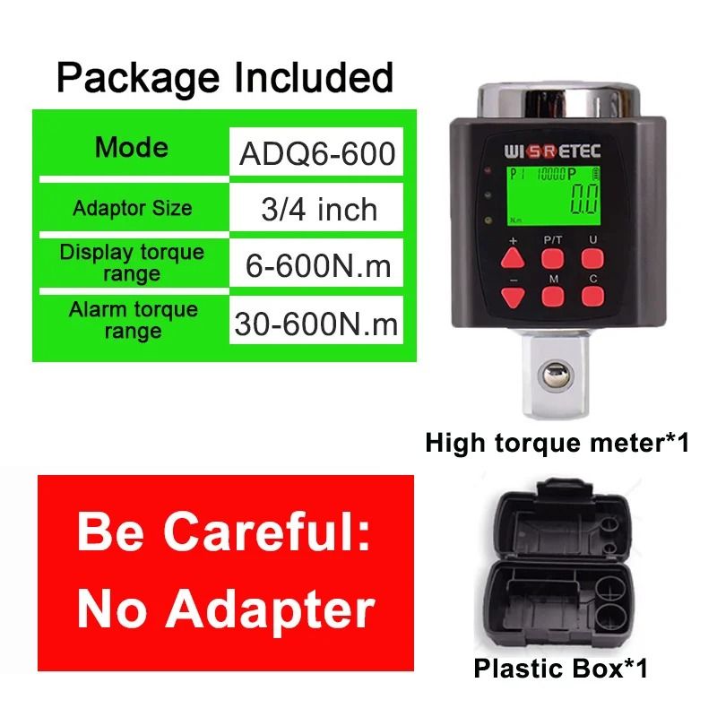 High Precision Digital Torque Meter And Ratchet Wrench Adapter 18