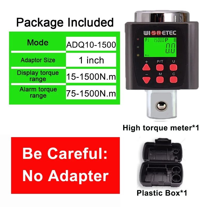 High Precision Digital Torque Meter And Ratchet Wrench Adapter 21