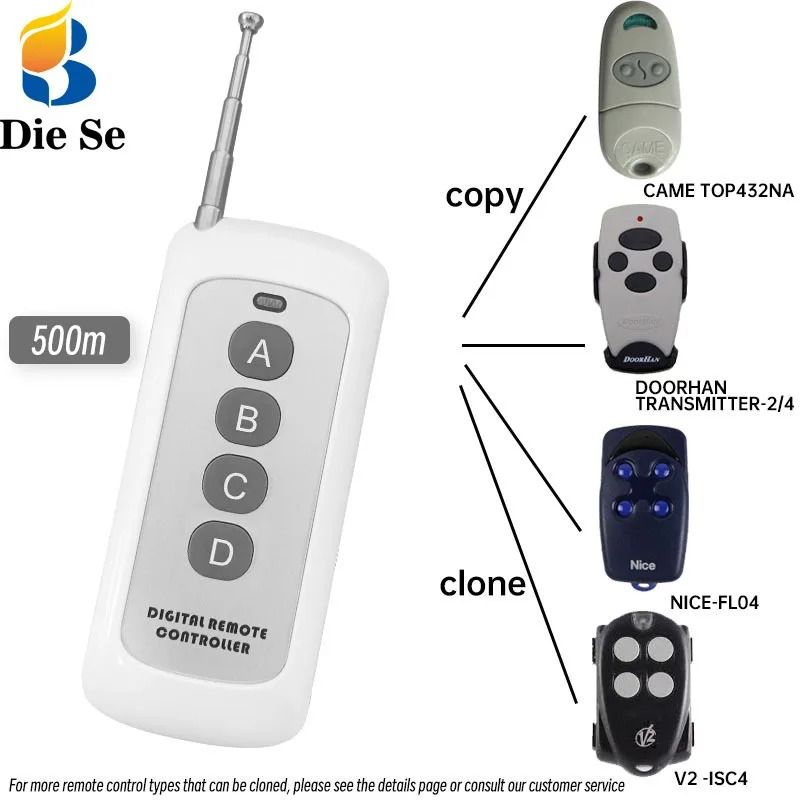 433MHz RF Clone Remote Control Duplicator For Garage Door 1