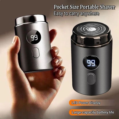 Electric Mini Shaver Rechargeable with Type C Charging and Digital Display