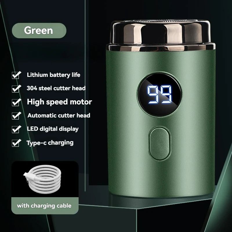 Electric Mini Shaver Rechargeable With Type C Charging And Digital Display 7