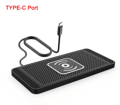 Car Wireless Charging Pad With Non Slip Silicone Design For Fast Charging 5